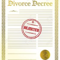 rejected divorce paper work